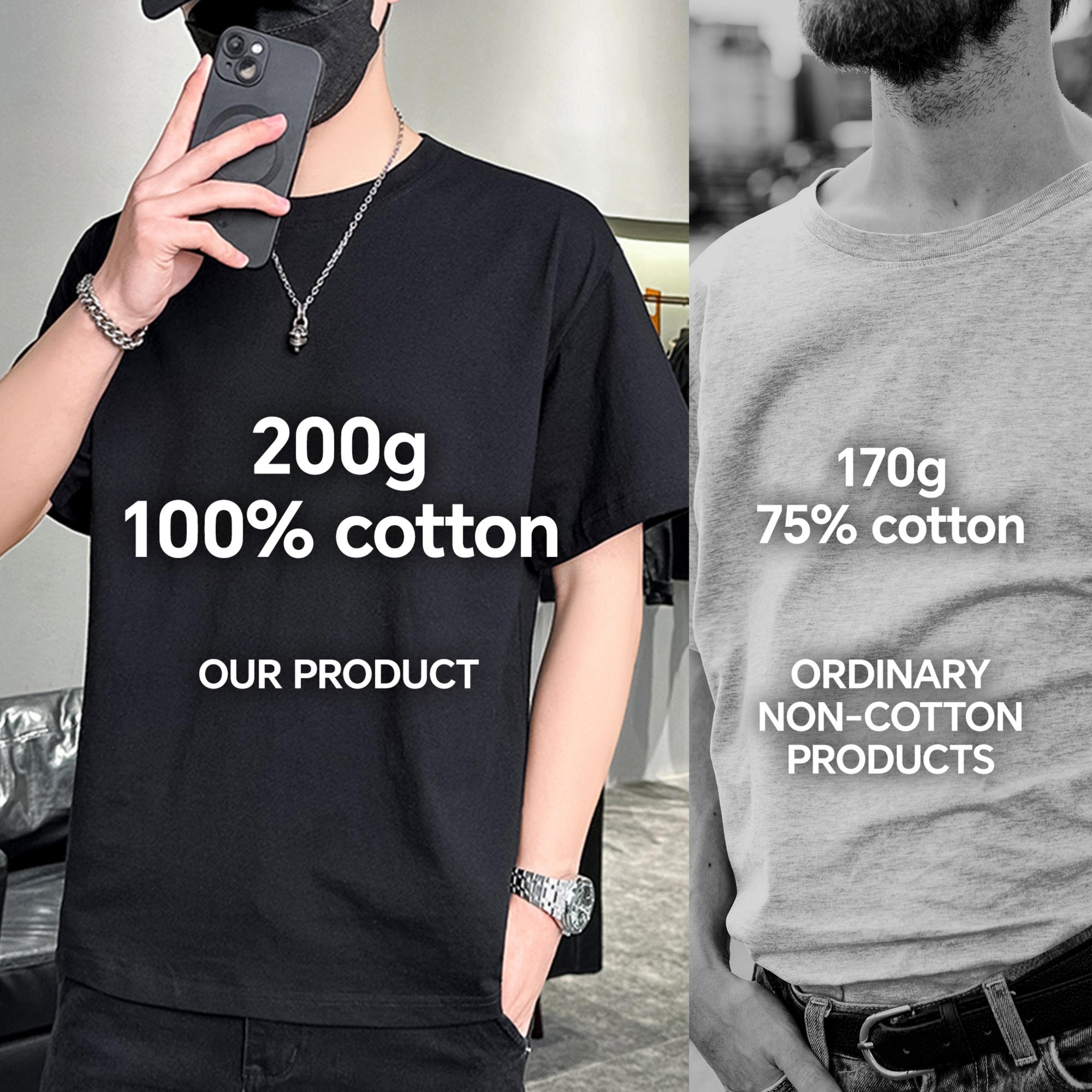 Design Your Own T-Shirt – Upload Image or Add Text | POD Custom Tee for Men & Women | Soft Cotton Shirt