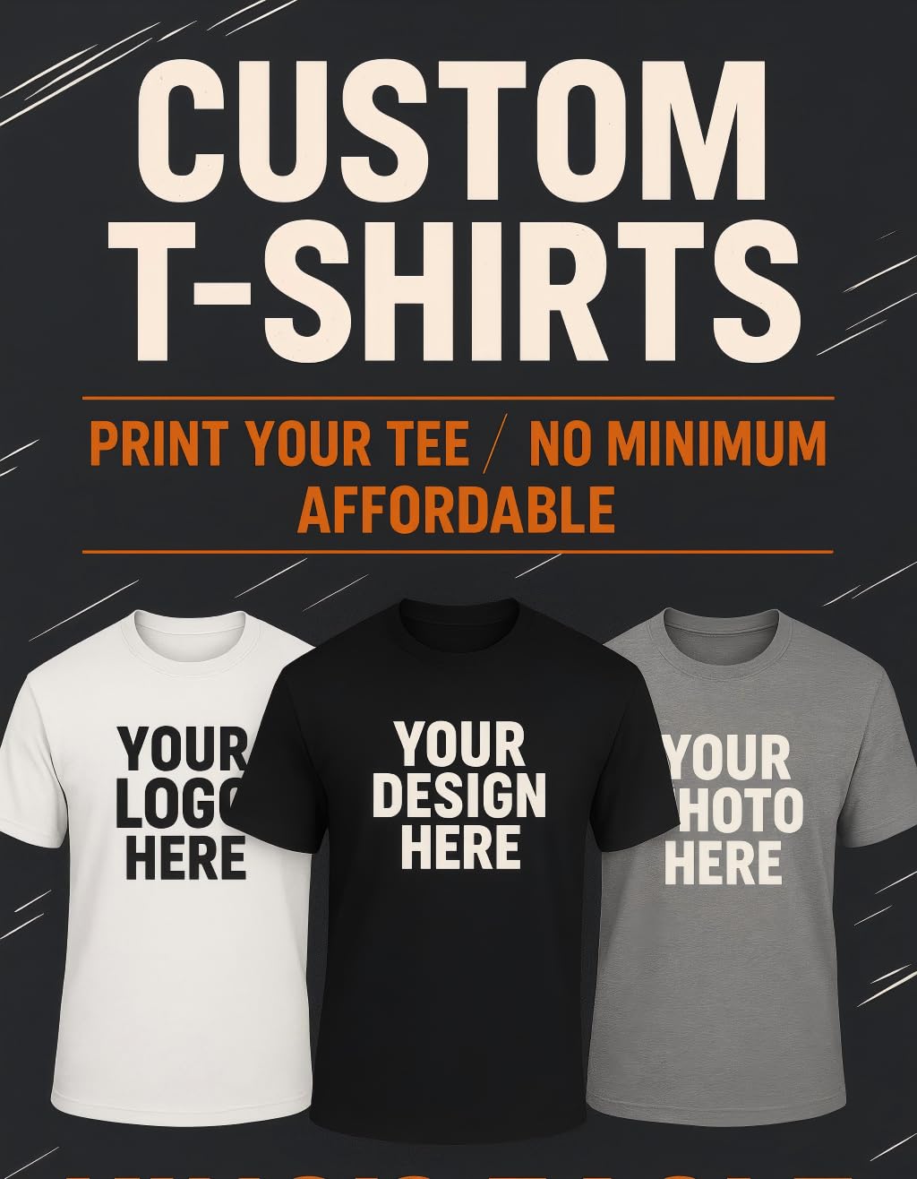 Design Your Own T-Shirt – Upload Image or Add Text | POD Custom Tee for Men & Women | Soft Cotton Shirt