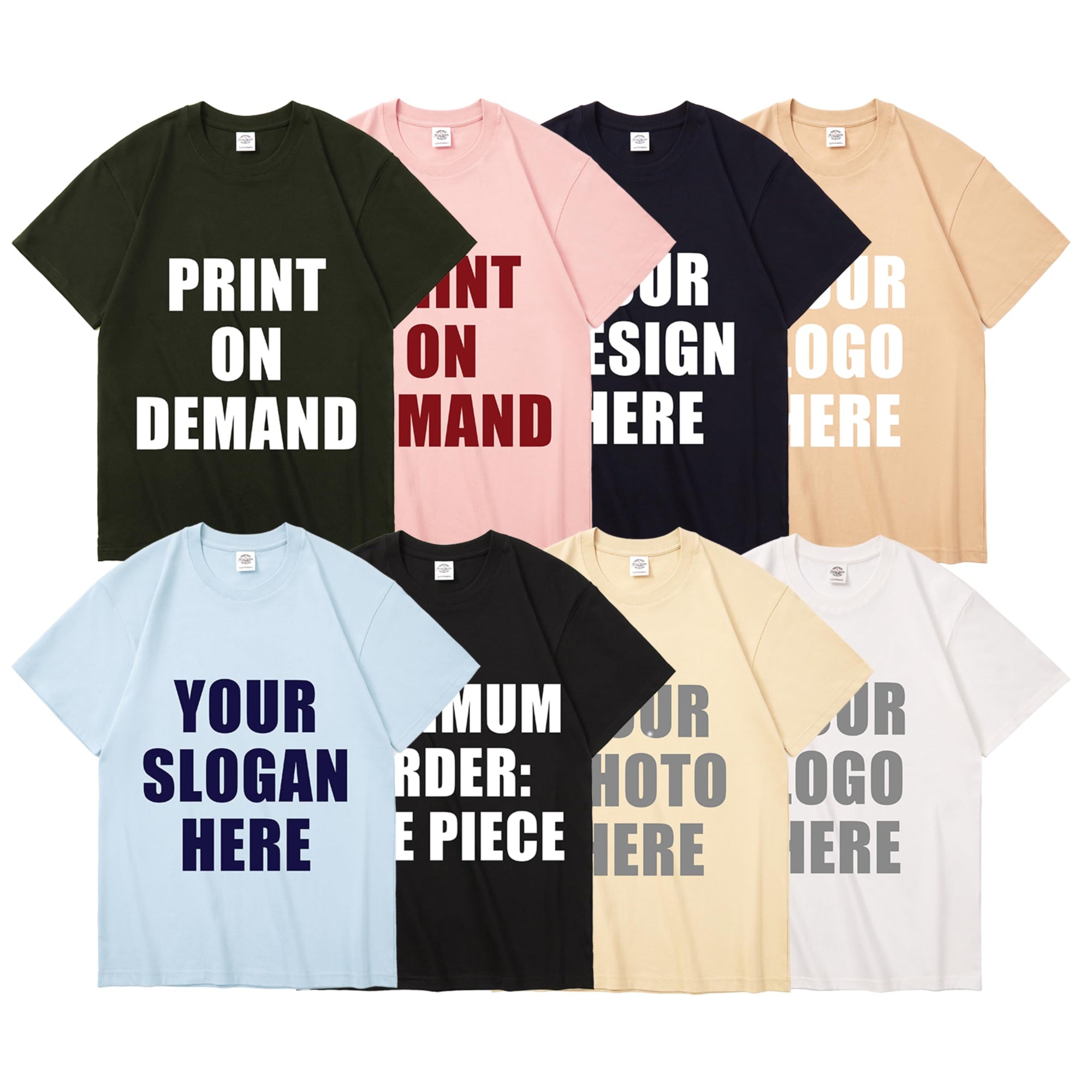 Design Your Own T-Shirt – Upload Image or Add Text | POD Custom Tee for Men & Women | Soft Cotton Shirt