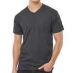 Tultex Poly-Rich V-Neck T-Shirt - Image 2
