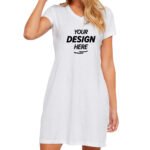 LAT Women's Fine Jersey V-Neck Coverup T-Shirt