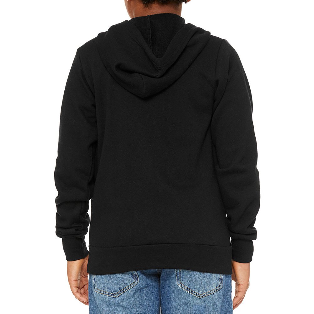 3739y_51_bk.jpg Bella + Canvas Youth Sponge Fleece Zip Up Hoodie - Image 1