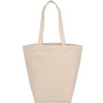 Medium Cotton Canvas Grocery Tote Bag - Image 2