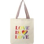 Rainbow Recycled Medium Cotton Convention Tote Bag