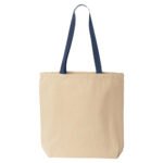 Liberty Bags Medium Natural Tote with Contrast-Color Handles - Image 2