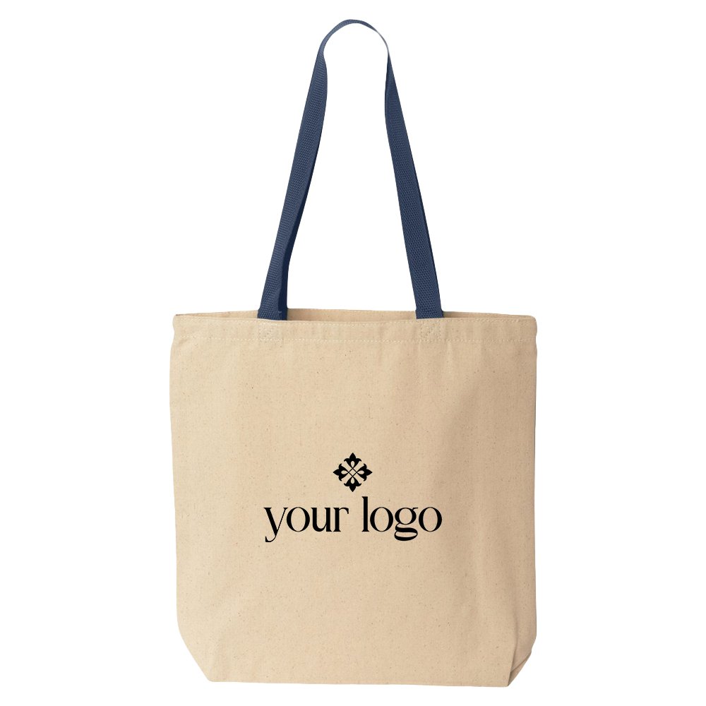 8868_79_fr.jpg Liberty Bags Medium Natural Tote with Contrast-Color Handles - Image 1