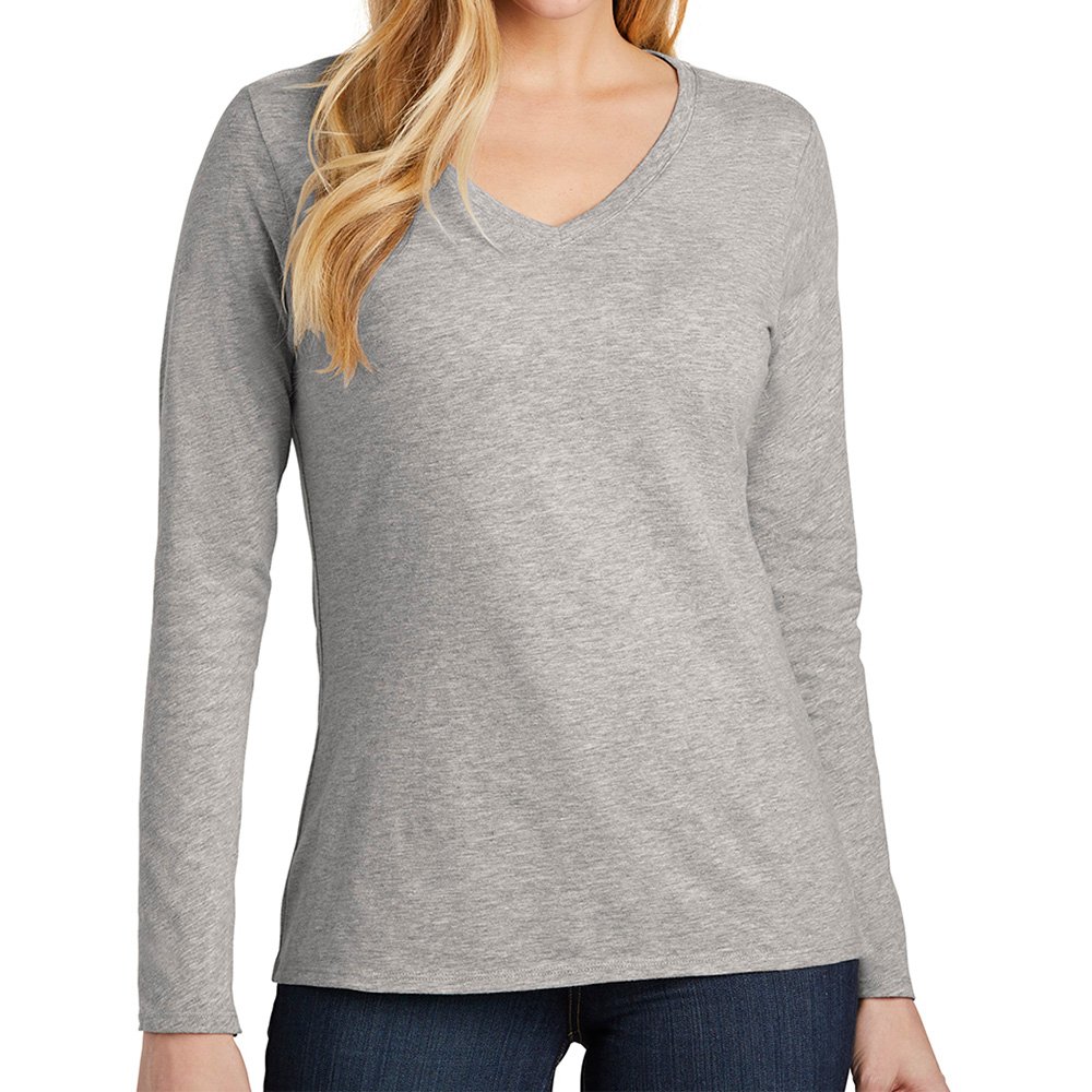 dt6201_57e7_fr.jpg District Women’s Very Important Tee Long Sleeve V-Neck - Image 1