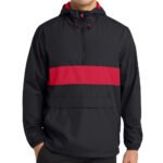 Sport-Tek Zipped Pocket Anorak Jacket