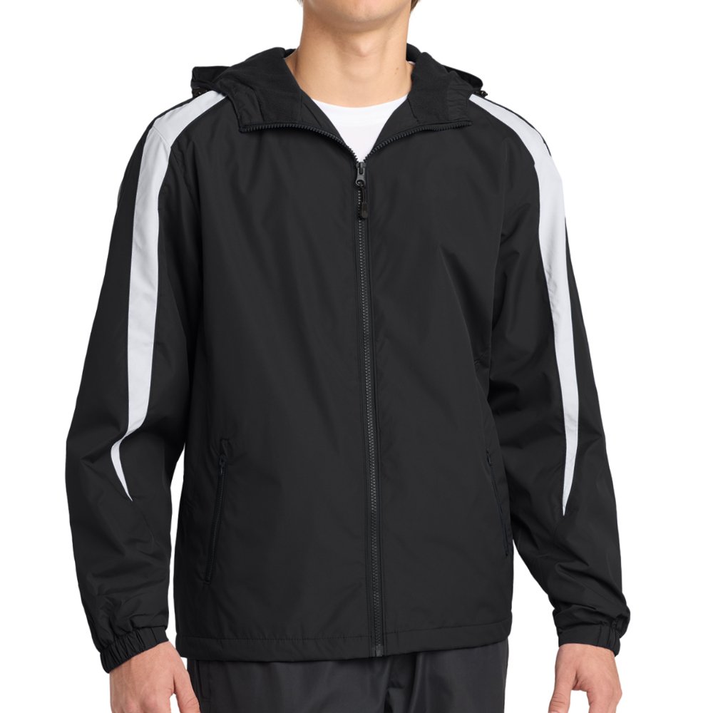 jst81_6201_fr.jpg Sport-Tek Fleece-Lined Colorblock Jacket - Image 1