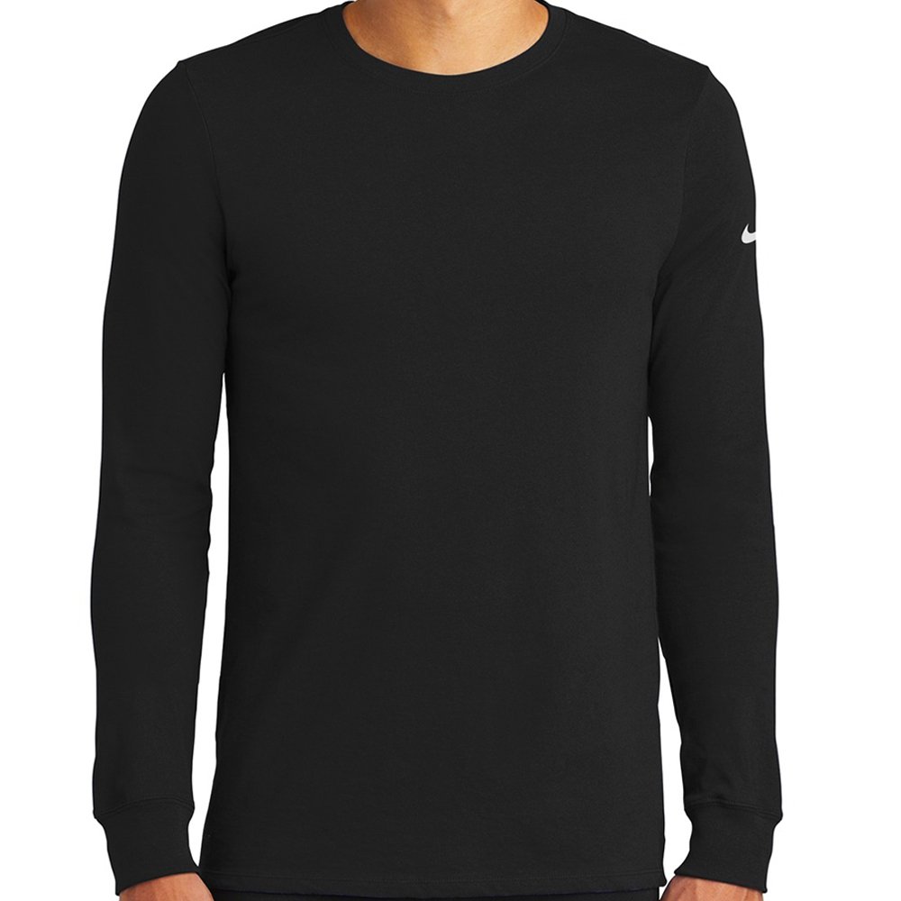 nkbq5230_c6cf_fr.jpg Nike Dri-Fit Cotton/Poly Long Sleeve Tee - Image 1