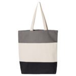 Medium Tri-Color Canvas Tote Bag - Image 2