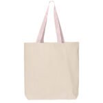 Medium 11L Canvas Tote with Contrast-Color Handles - Image 2