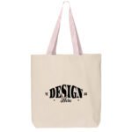Medium 11L Canvas Tote with Contrast-Color Handles