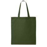 Medium Q-Tees 100% Cotton Canvas Tote Bag - Image 2
