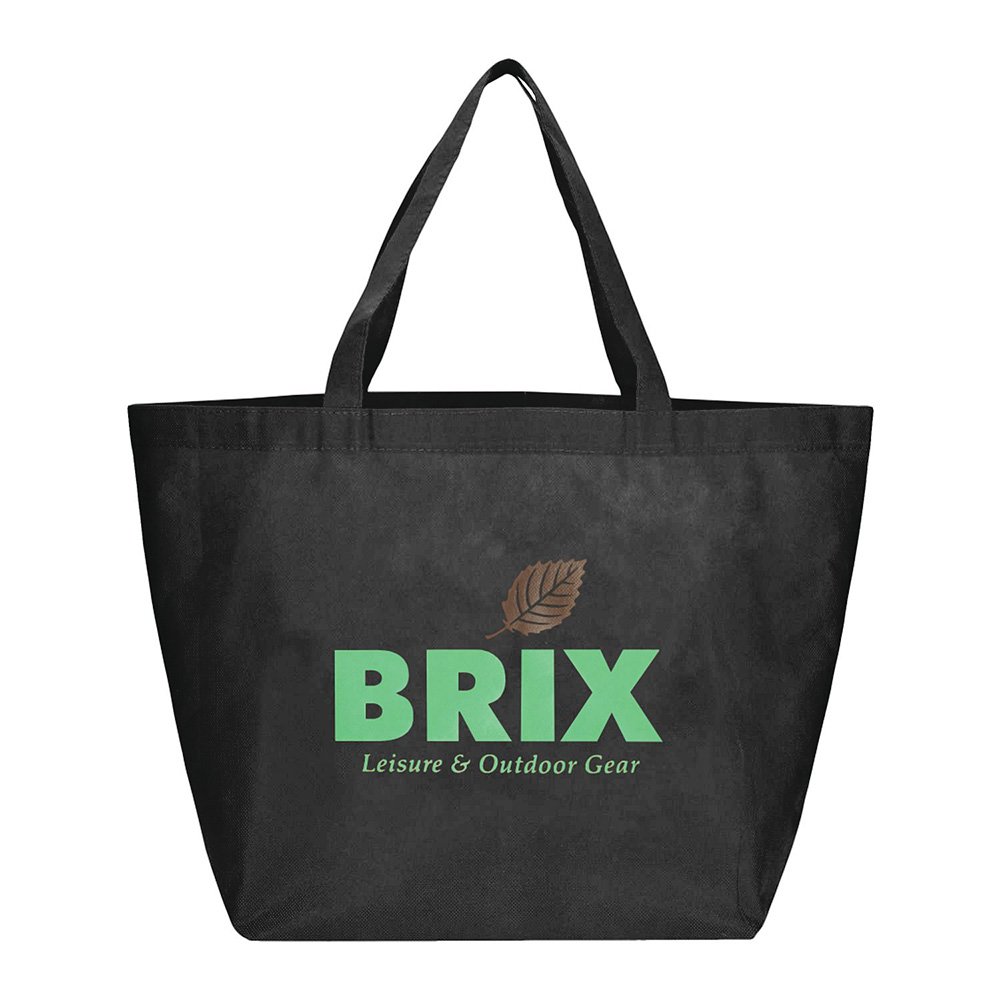 sm-7346_c346_fr.jpg Large Budget Non-Woven Shopper Tote Bag - Image 1