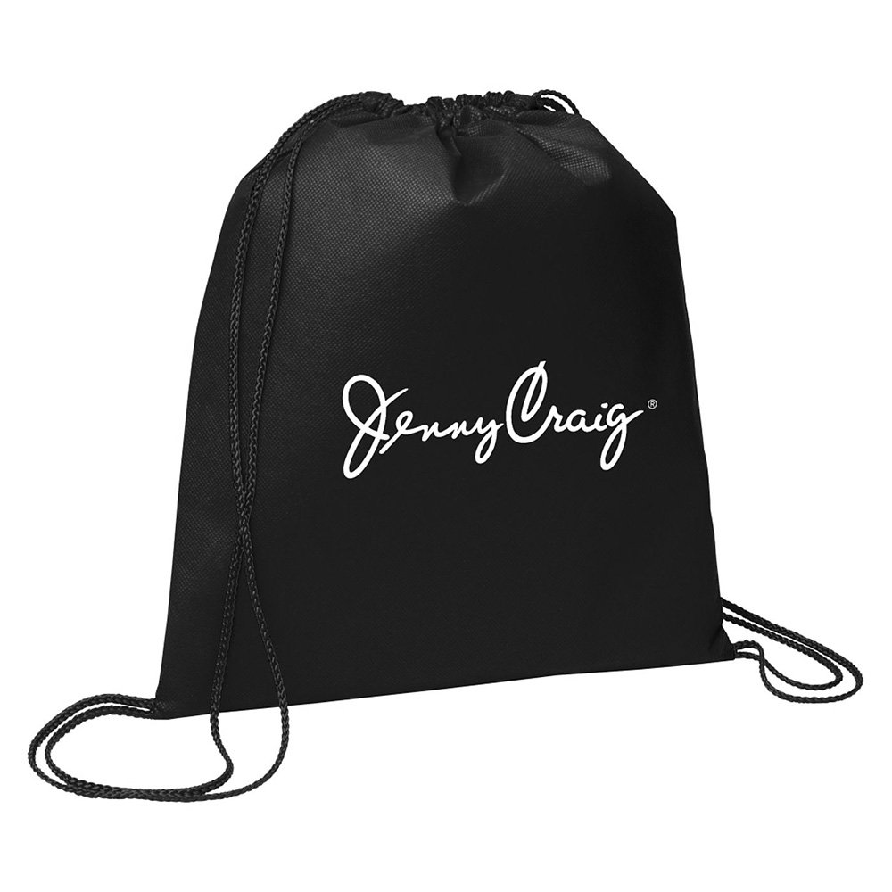 sm-7434_c346_fr.jpg Evergreen Non-Woven Drawstring Bag - Image 1