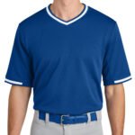 Sport-Tek Tough Mesh V-Neck Baseball Jersey