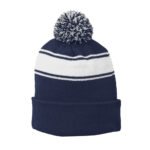 Sport-Tek Stripe Pom Pom Beanie - Image 2