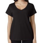 Cotton Heritage Women's V-Neck T-shirt - Image 2