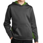 Sport-Tek Kids Sport-Wick CamoHex Colorblock Hoodie