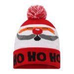 LED Patterned Pom Long Beanie - Image 4