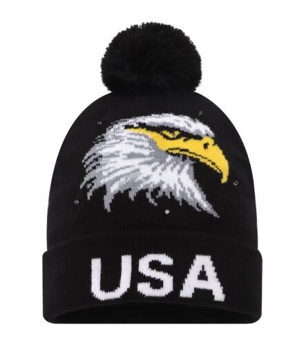 LED Patterned Pom Long Beanie
