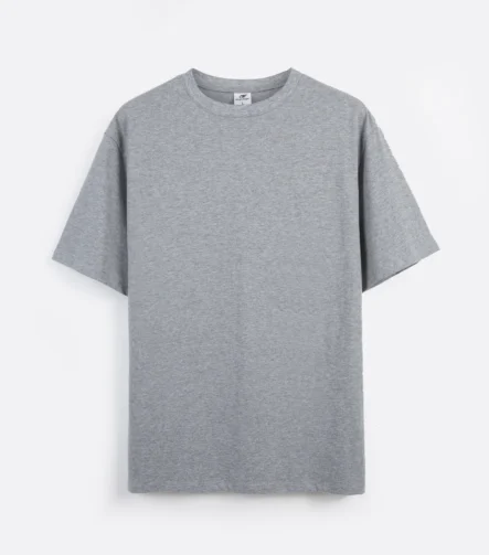 Heather Gray short-sleeve crew-neck T-shirt front view