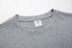 Heather Gray short-sleeve crew-neck T-shirt neckline view