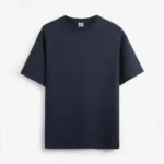 Navy short-sleeve crew-neck T-shirt front view