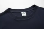 Navy short-sleeve crew-neck T-shirt neckline view