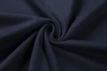 Navy short-sleeve crew-neck T-shirt fabric view