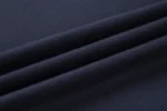 Navy short-sleeve crew-neck T-shirt fabric drape view