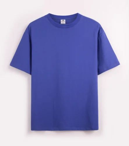 Royal Blue short-sleeve crew-neck T-shirt front view