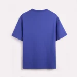 Royal Blue short-sleeve crew-neck T-shirt back view