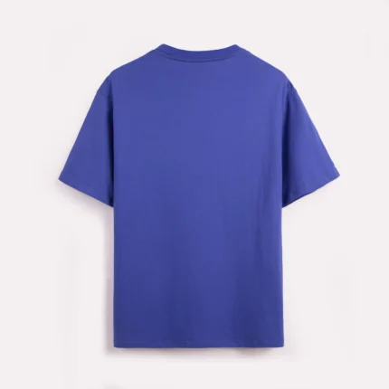 Royal Blue short-sleeve crew-neck T-shirt back view