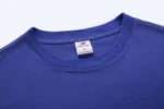 Royal Blue short-sleeve crew-neck T-shirt neckline view