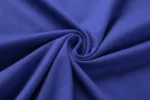 Royal Blue short-sleeve crew-neck T-shirt fabric view