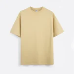 Sand short-sleeve crew-neck T-shirt front view