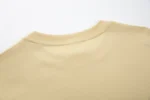 Sand short-sleeve crew-neck T-shirt back neckline view