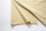 Sand short-sleeve crew-neck T-shirt hem view