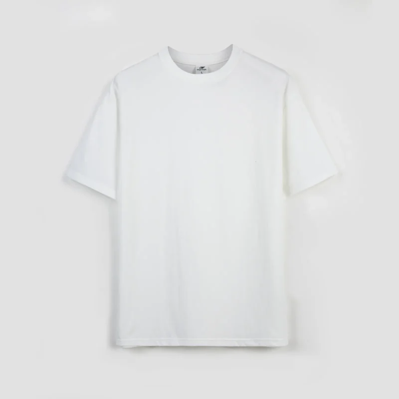 White short-sleeve crew-neck T-shirt front view