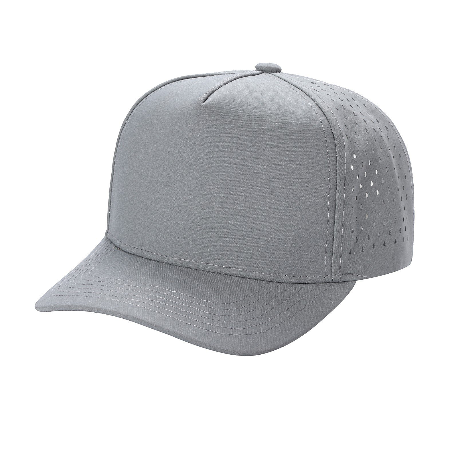 waycap-5laser-grey-waterproof-hat-a1b2c3.jpg 5LASER - 5 Panel Waterproof Hat - Image 1