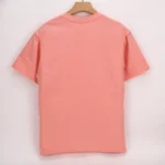 Coral short-sleeve crew-neck T-shirt back view
