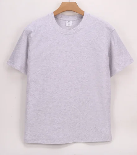 Heather Gray short-sleeve crew-neck T-shirt front view