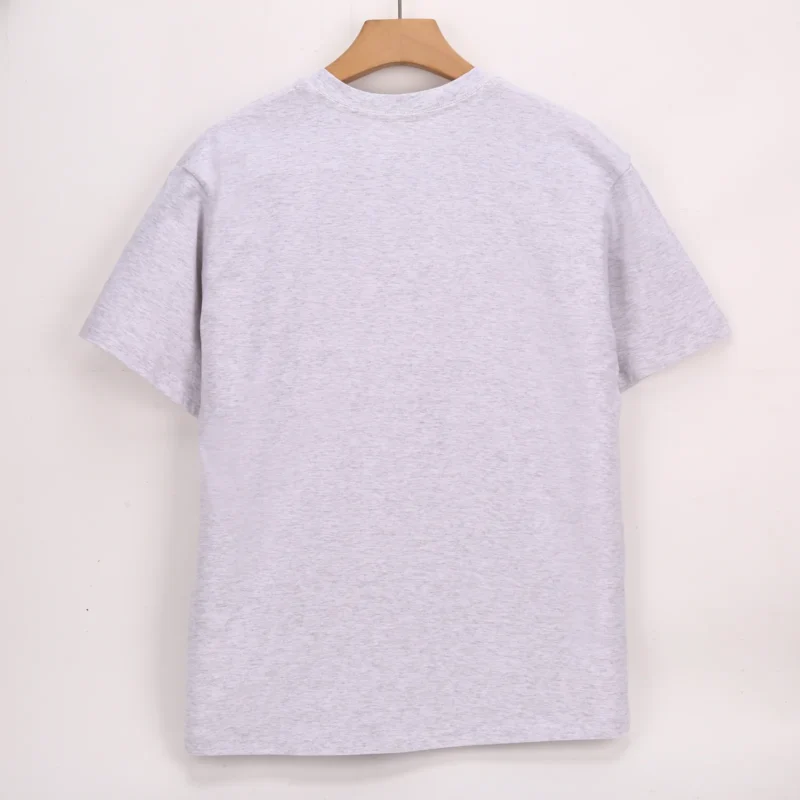 Heather Gray short-sleeve crew-neck T-shirt back view
