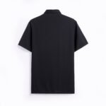 Black King's Eagle 0001 mesh polo shirt, back view
