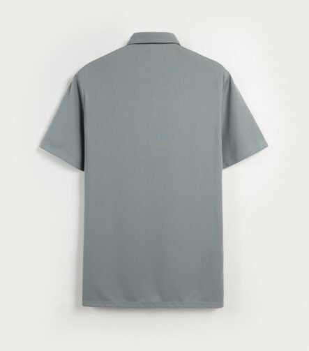Gray King's Eagle 0001 mesh polo shirt, back view