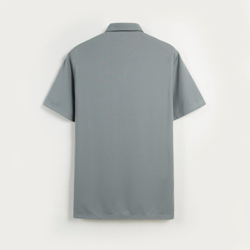 Gray King's Eagle 0001 mesh polo shirt, back view