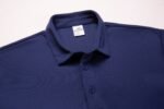 Navy King's Eagle 0001 mesh polo shirt, detail-1 view
