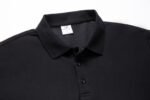 Black King's Eagle 0002 pique polo shirt, detail-6 view